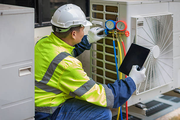 Professional Ductwork Repair technician working in Clay, NY